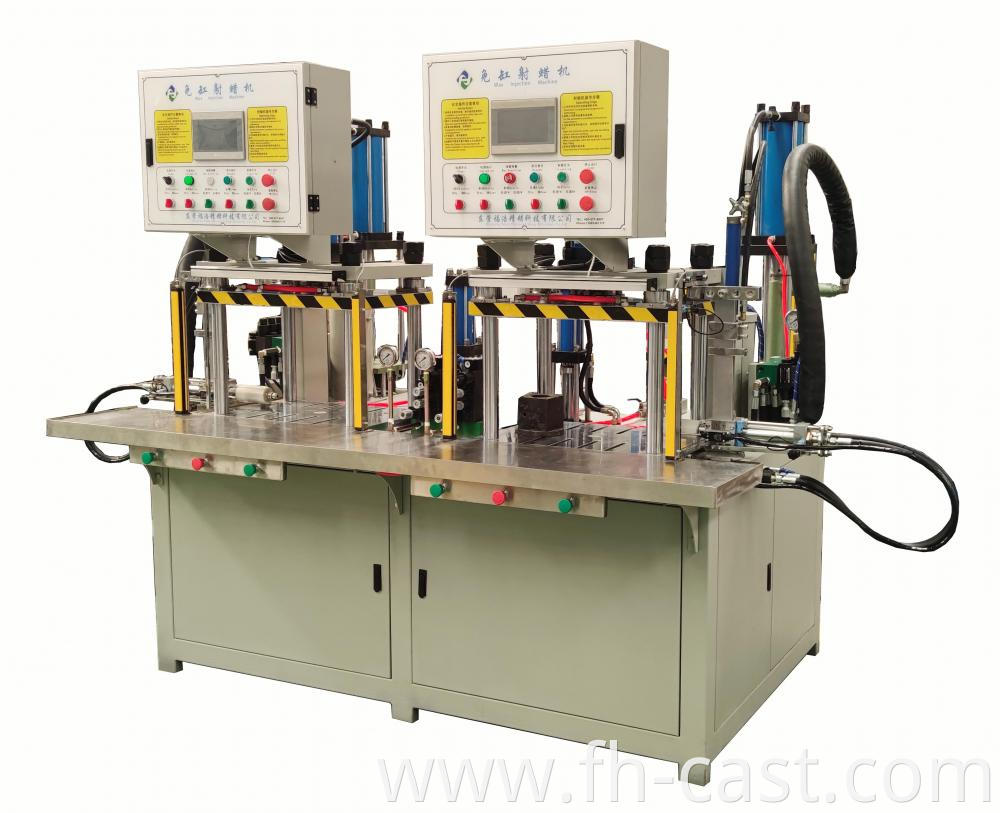 Double-station four-column type 10T wax injection machine